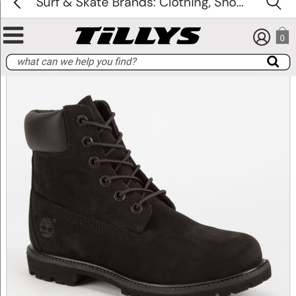 Timberland 6” Premium Black Boots - Picture 6 of 8